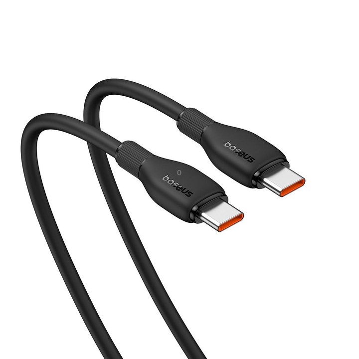Baseus Pudding Series 100W Type-C to Type-C Fast Charging Data Cable, Length:1.2m(Black)