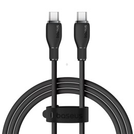 Baseus Pudding Series 100W Type-C to Type-C Fast Charging Data Cable, Length:1.2m(Black)