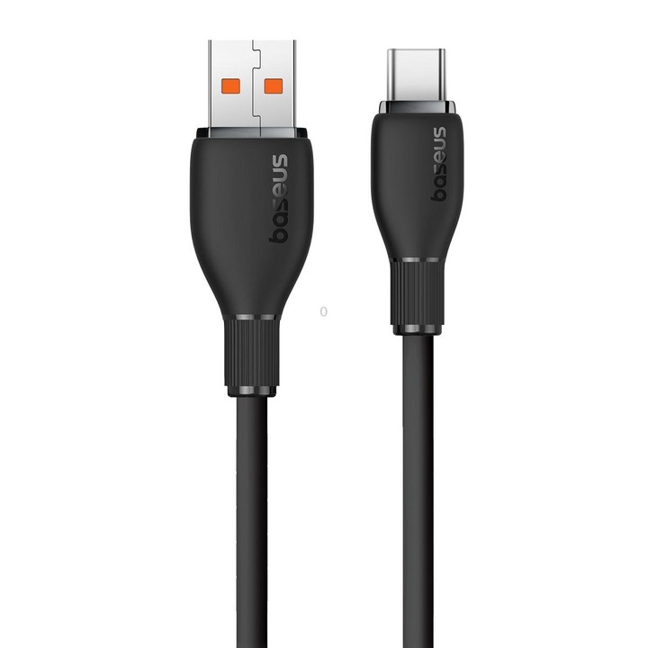 Baseus Pudding Series 100W USB to Type-C Fast Charging Data Cable, Length:1.2m(Black)