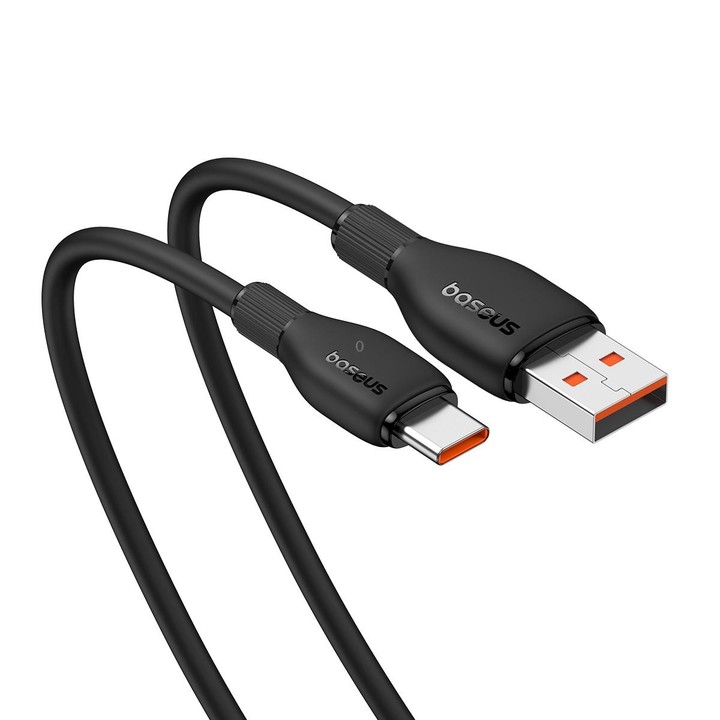 Baseus Pudding Series 100W USB to Type-C Fast Charging Data Cable, Length:1.2m(Black)
