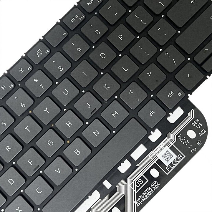 For Dell Inspiron 15-3511 3515 5510 7510 16-7610 US Version Backlight Laptop Keyboard(Black)