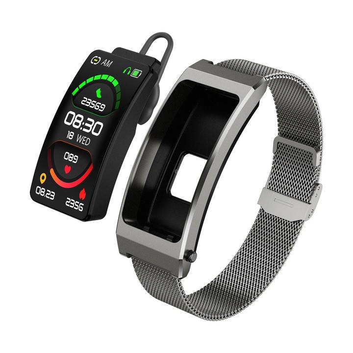 K13S 1.14 inch TFT Screen Milanese Metal Strap Smart Call Bracelet Supports Sleep Management / Blood Oxygen Monitoring(Tarnish)
