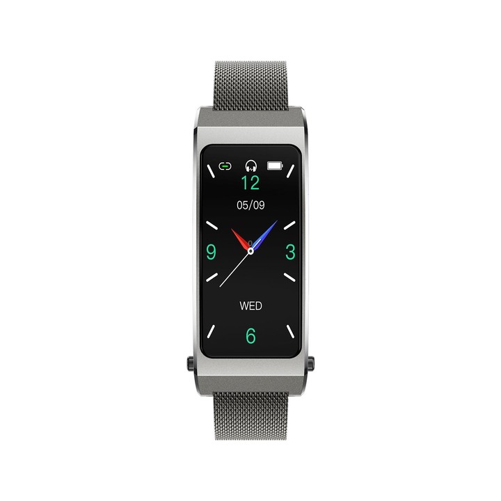 K13S 1.14 inch TFT Screen Milanese Metal Strap Smart Call Bracelet Supports Sleep Management / Blood Oxygen Monitoring(Tarnish)