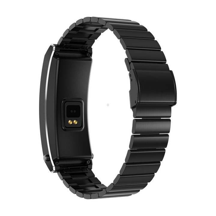 K13S 1.14 inch TFT Screen Slub Steel Strap Smart Calling Bracelet Supports Sleep Management/Blood Oxygen Monitoring(Black)