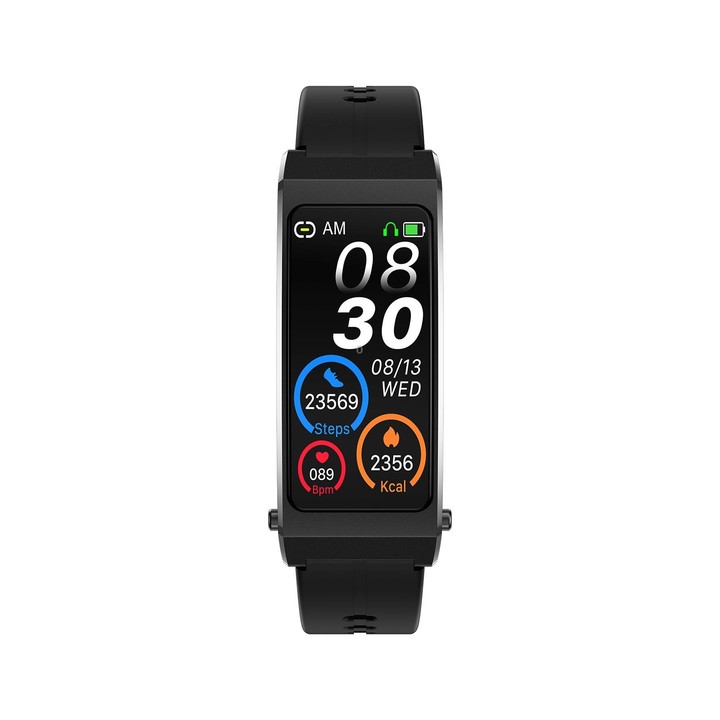 K13S 1.14 inch TFT Screen Silicone Strap Smart Calling Bracelet Supports Sleep Management/Blood Oxygen Monitoring(Black)