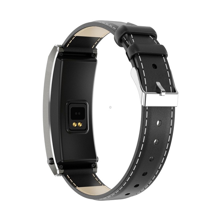 K13S 1.14 inch TFT Screen Leather Strap Smart Calling Bracelet Supports Sleep Management/Blood Oxygen Monitoring(Tarnish)