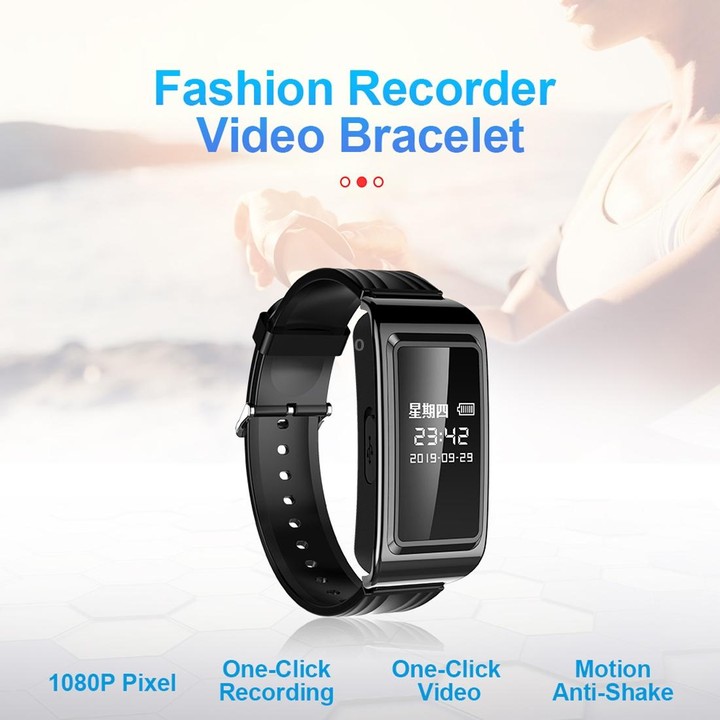 256GB D6 HD Noise Reduction Smart Watch Voice Recorder(Black)