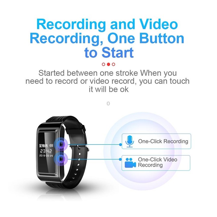 256GB D6 HD Noise Reduction Smart Watch Voice Recorder(Black)