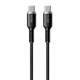 WK WDC-11 100W USB-C/Type-C to USB-C/Type-C Silicone Data Cable, Length: 1.2m(Black)