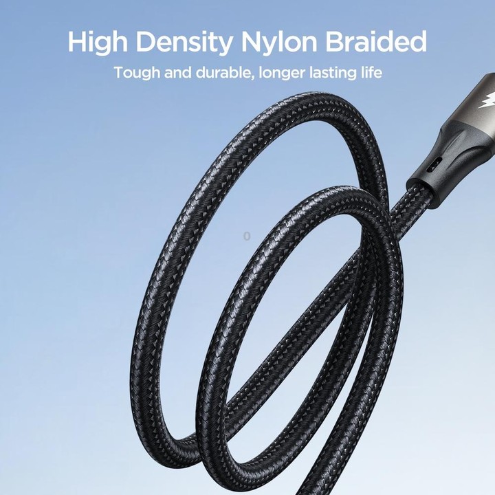 JOYROOM SA25-AC6 100W USB to USB-C/Type-C Fast Charge Data Cable, Length:1.2m(Black)