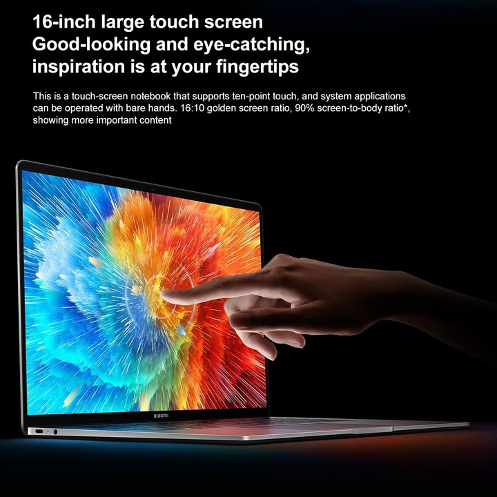 Xiaomi Book Pro 16 2022 Laptop, 16GB+512GB, 16 inch Touch Screen Windows 11 Home Chinese Version, Intel 12th Gen Core i7-1260P R