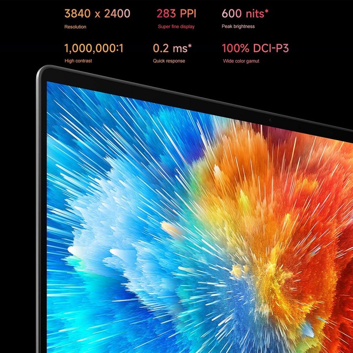 Xiaomi Book Pro 16 2022 Laptop, 16GB+512GB, 16 inch Touch Screen Windows 11 Home Chinese Version, Intel 12th Gen Core i7-1260P R
