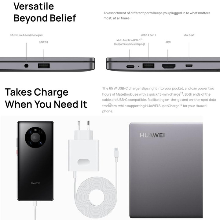 HUAWEI MateBook B3-430 Laptop, 16GB+512GB, 14 inch Windows 11 Home Chinese Version, Intel 12th Gen Core i7-1260P Integrated Grap