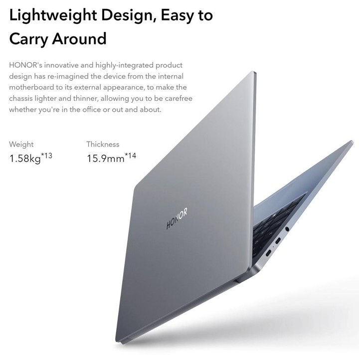 HONOR MagicBook 14 2022 Laptop, 16GB+512GB, 14 inch Windows 11 Home Chinese Version, Intel 12th Gen Core i5-12500H RTX2050 Discr