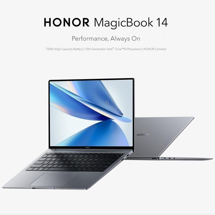HONOR MagicBook 14 2022 Laptop, 16GB+512GB, 14 inch Windows 11 Home Chinese Version, Intel 12th Gen Core i5-12500H RTX2050 Discr