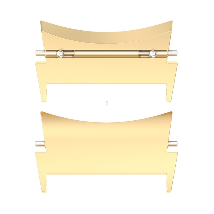 For Samsung Galaxy Watch 6 / 6 Classic 1 Pair Stainless Steel Metal Watch Band Connector(Gold)