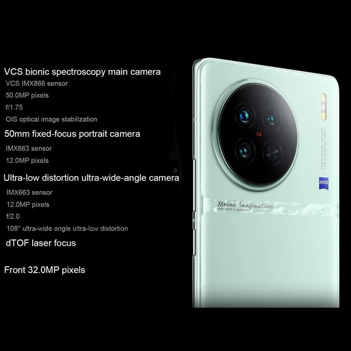 vivo X90s 5G,Triple Back Cameras, 8GB+256GB, Face ID Screen Fingerprint Identification, 6.78 inch Android 13.0 OriginOS 3 Dimens