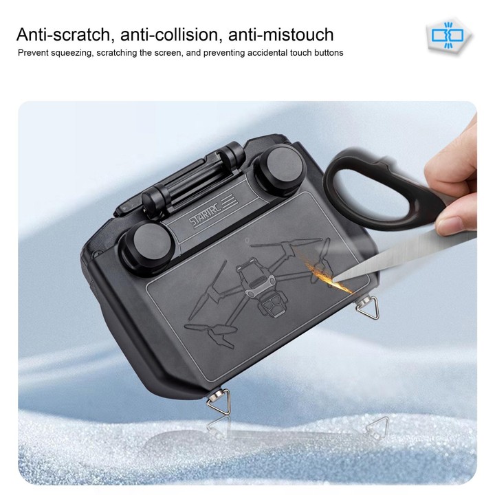 For DJI RC Pro STARTRC Remote Control Sunshade Protection Cover(Black)