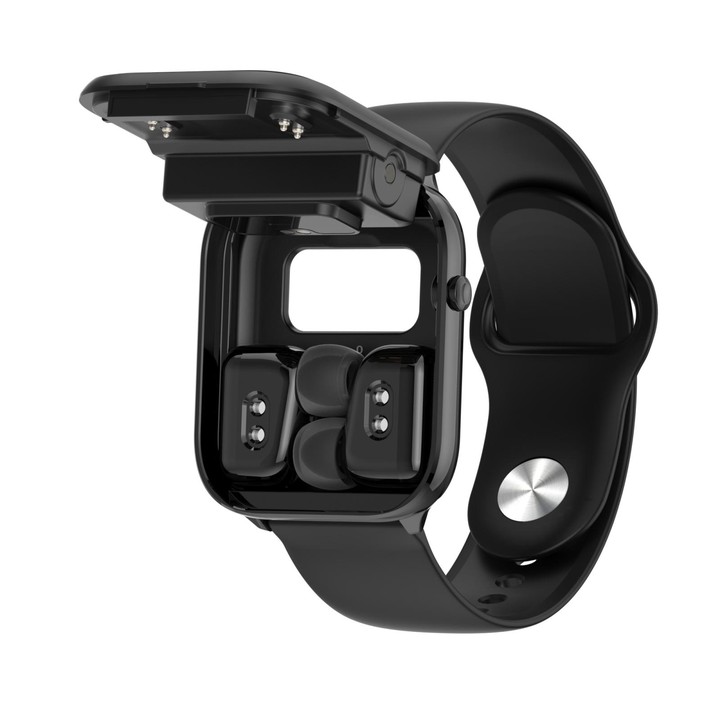 X8S 1.8 inch Screen 2 in 1 TWS Earphone Smart Watch, Support Bluetooth Call / Heart Rate / Blood Oxygen Monitoring(Black)