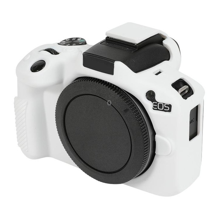 For Canon EOS R50 Soft Silicone Protective Case(White)