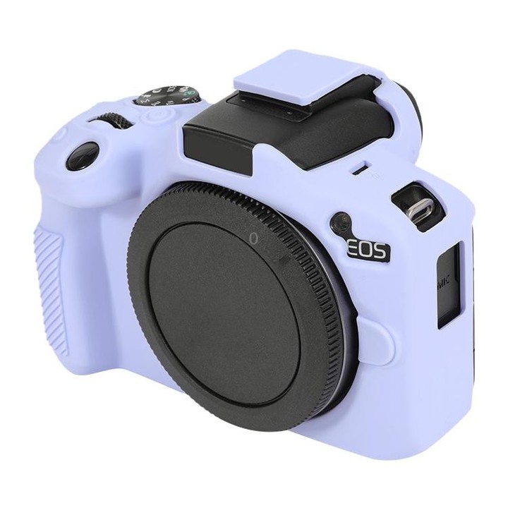 For Canon EOS R50 Soft Silicone Protective Case(Lilac Purple)