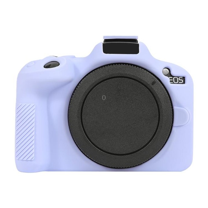 For Canon EOS R50 Soft Silicone Protective Case(Lilac Purple)