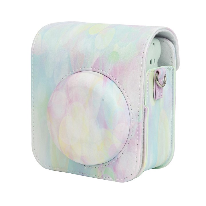 For FUJIFILM instax mini 12 Painted Full Body Leather Case Camera Bag with Strap(Dream Bubble)