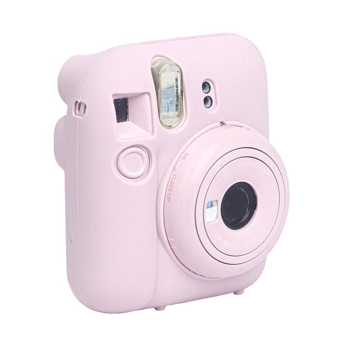 For FUJIFILM instax mini 12 Soft Silicone Camera Protective Case(Pink)