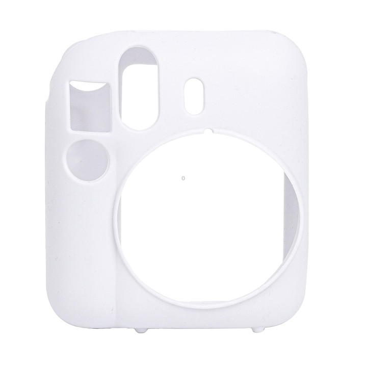 For FUJIFILM instax mini 12 Soft Silicone Camera Protective Case(White)