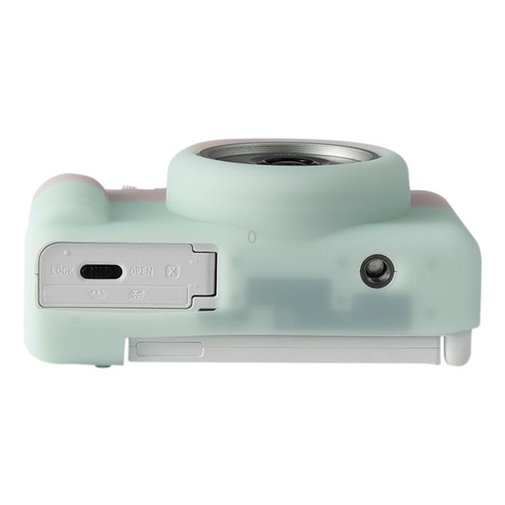 For Sony ZV-1F / ZV1 M2 Soft Silicone Protective Case(Jello Pink Green)