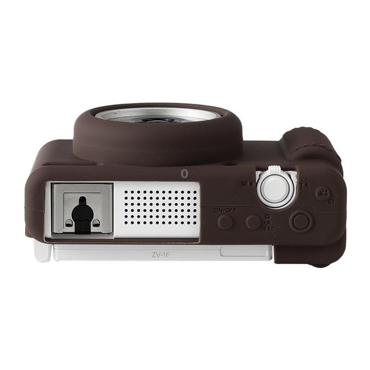 For Sony ZV-1F / ZV1 M2 Soft Silicone Protective Case(Coffee)
