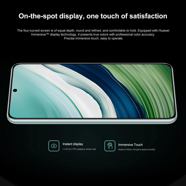 HUAWEI Mate 60, 12GB+512GB, Screen Fingerprint Identification, 6.69 inch HarmonyOS 4.0 Kirin 9000S Octa Core up to 2.62GHz, NFC,