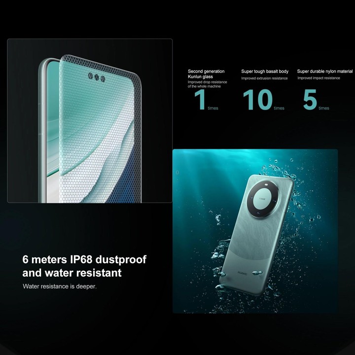 HUAWEI Mate 60 Pro, 12GB+512GB, Screen Fingerprint Identification, 6.82 inch HarmonyOS 4.0 Kirin 9000S Octa Core up to 2.62GHz,