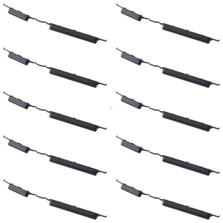 For Samsung Galaxy A02 SM-A022 10pcs Power Button + Volume Control Button(Black)