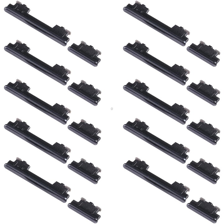 For Samsung Galaxy A72 4G SM-A725 10pcs Power Button + Volume Control Button(Black)