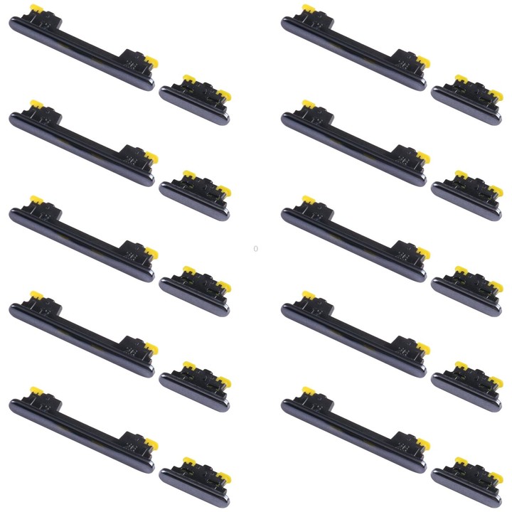 For Samsung Galaxy A33 5G SM-A336 10pcs Power Button + Volume Control Button(Black)