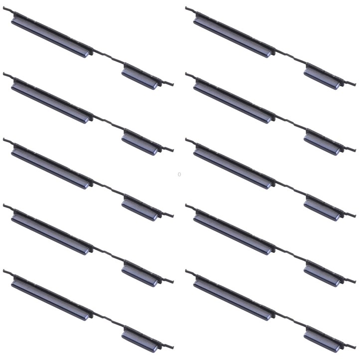For Samsung Galaxy A10 SM-A105 10pcs Power Button + Volume Control Button(Black)