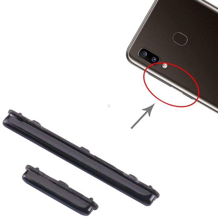 For Samsung Galaxy A40 SM-A405 10pcs Power Button + Volume Control Button(Black)