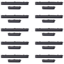For Samsung Galaxy A30s SM-A307 10pcs Power Button + Volume Control Button(Black)