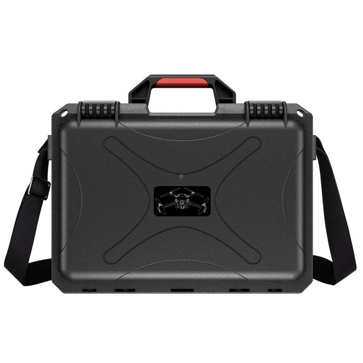 For DJI Mini 4 Pro STARTRC Drone Kit Waterproof ABS Suitcase Storage Box(Black Red)