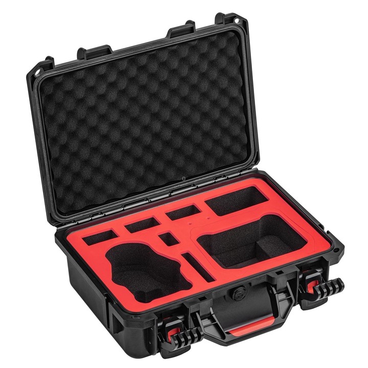 For DJI Mini 4 Pro STARTRC Drone Kit Waterproof ABS Suitcase Storage Box(Black Red)