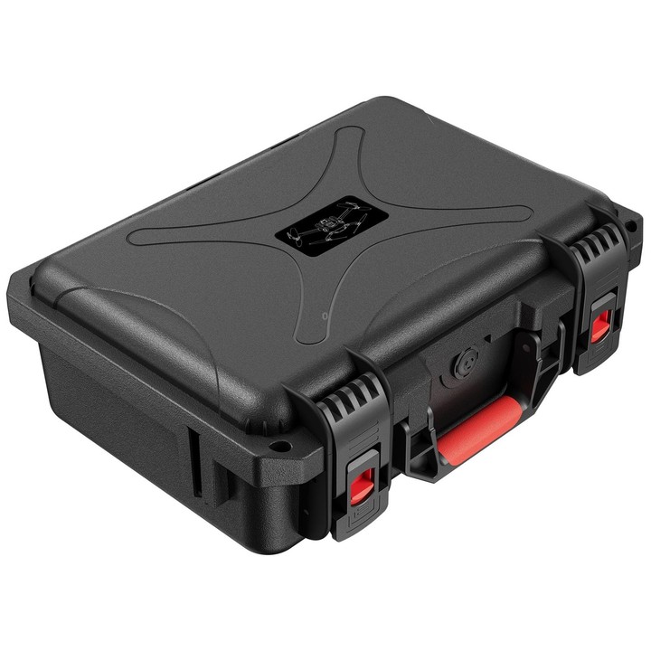 For DJI Mini 4 Pro STARTRC Drone Kit Waterproof ABS Suitcase Storage Box(Black Red)