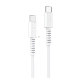 Yesido CA154 PD 60W USB-C / Type-C to USB-C / Type-C Charging Data Cable, Length: 1m(White)