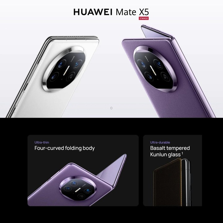 HUAWEI Mate X5, 12GB+256GB, 7.85 inch + 6.4 inch HarmonyOS 4.0.0 Kirin 9000S 7nm Octa-Core 2.16GHz, OTG, NFC, Not Support Google