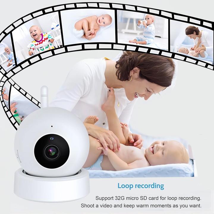 ABM201 4.5 inch Wireless Video Night Vision Baby Monitor Security Camera(EU Plug)