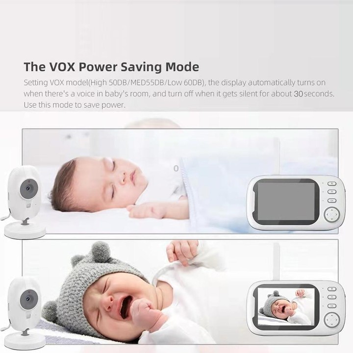 ABM600 3.5 inch Wireless Video Night Vision Baby Monitor Security Camera(US Plug)