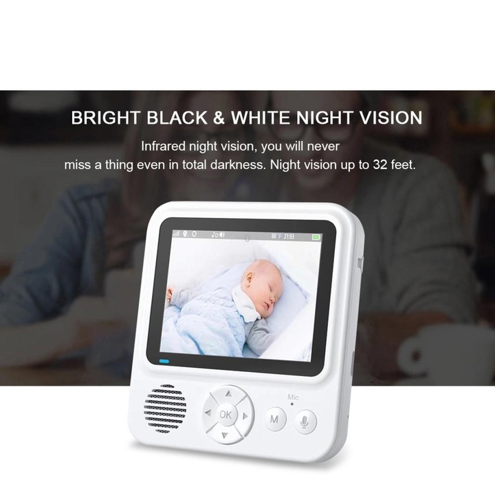 ABM900 2.8 inch Wireless Video Night Vision Baby Monitor Security Camera(US Plug)