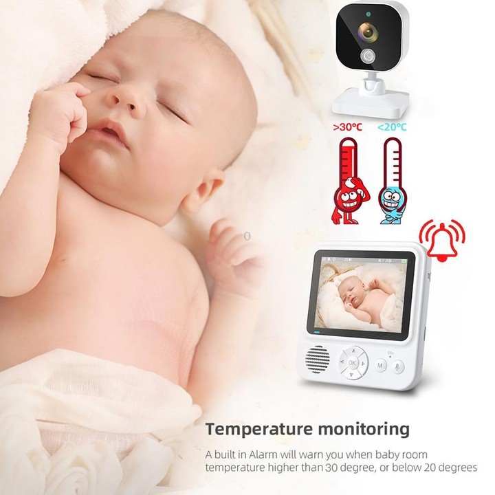 ABM900 2.8 inch Wireless Video Night Vision Baby Monitor Security Camera(AU Plug)