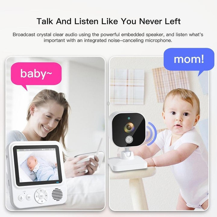ABM900 2.8 inch Wireless Video Night Vision Baby Monitor Security Camera(AU Plug)
