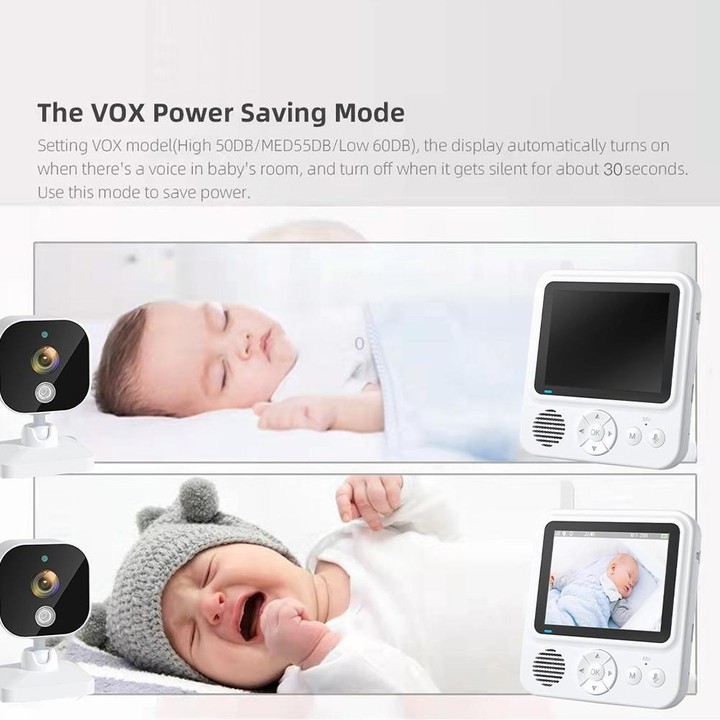 ABM900 2.8 inch Wireless Video Night Vision Baby Monitor Security Camera(AU Plug)